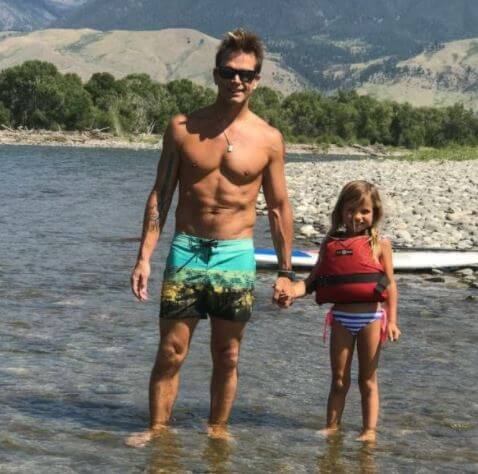 Susan Brubaker husband David Chokachi with their daughter.